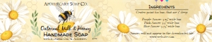 Soap Label Bumble Bee design preview