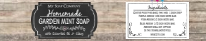 Soap Label Chalkboard Farmhouse design preview