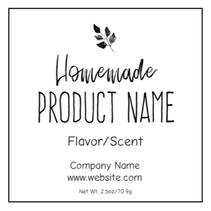 Square Label Natural & Sophisticated design preview