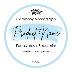 Round label Paint Swatch design preview