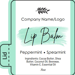 Lip Balm Label Paint Swatch design preview