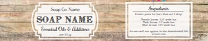 Soap Label Wood Planks design preview
