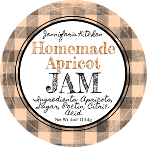 Round Label Gingham design preview