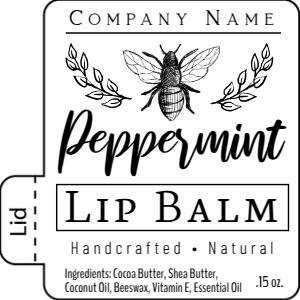 Lip Balm Label Clean & Simple design preview