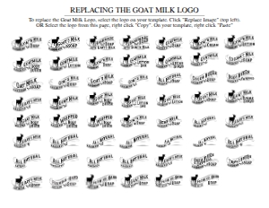 Soap Label Goat's Milk design preview