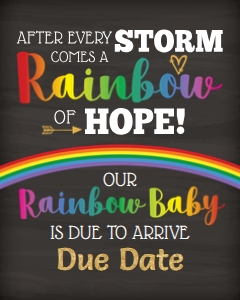 Rainbow Baby (hope) 16x20 (chalk): Rainbow Baby (hope) 16x20 (chalk)