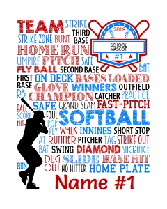 Softball 8x10 (up to 10 downloads) design preview