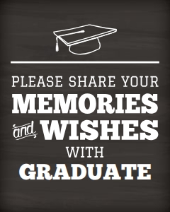 Graduation Memories and Wishes 16x20 Portrait (chalk) design preview