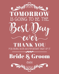 Tomorrow is Going to be the Best Day Ever (TY)  16x20 (background color): Tomorrow is Going to be the Best Day Ever (TY)  16x20 (background color)
