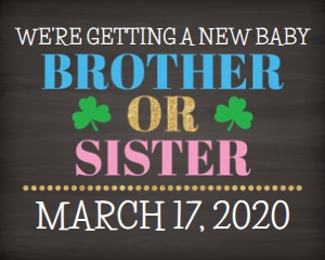 Brother or Sister (St Patrick's Day) 16x20 (chalk): Brother or Sister (St Patrick's Day) 16x20 (chalk)