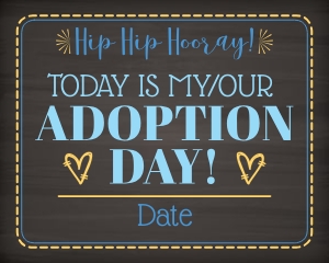 Adoption Day 16x20 (chalk): Adoption Day 16x20 (chalk)