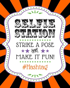 Halloween Carnival Selfie Station (Strike a Pose & Make it Fun) Sign 16x20 design preview