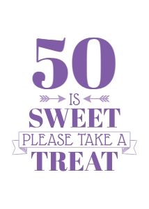 # Is Sweet Please Take a Treat 5x7 (white color): # Is Sweet Please Take a Treat 5x7 (white color)