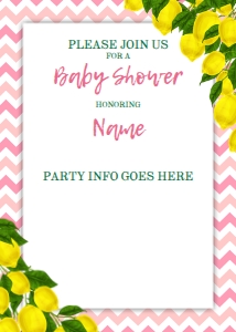 Lemon Invite 5x7 (chevron): Lemon Invite 5x7 (chevron)