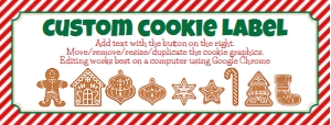 Cookie Label 1x2-5/8" (Ex: Avery 8660) design preview