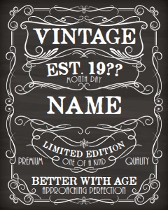 Vintage Better with Age (all text editable) 16x20 (chalk white) design preview