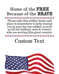 Military Send-off 4x5 card: Military Send-off 4x5 card