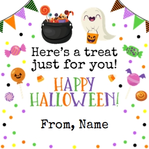 Halloween (Here's a Treat for You) 2x2 tags design preview