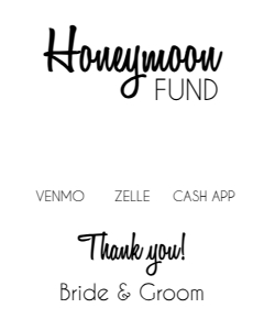 Honeymoon Fund 16x20 Portrait: Honeymoon Fund 16x20 Portrait