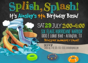 Waterpark Slides Chalk design preview
