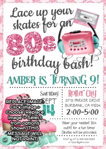 Roller Skating 80s design preview