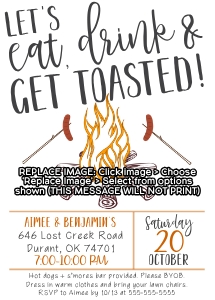Bonfire Eat Drink design preview