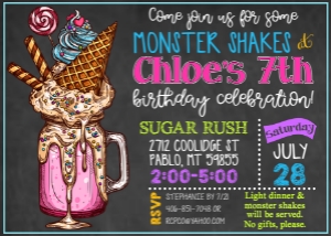 Monster Shakes design preview