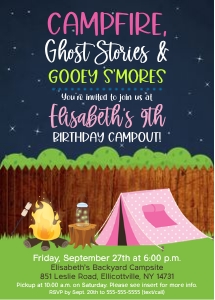 Backyard Campout design preview