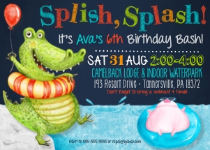 Crocodile Pool Party design preview