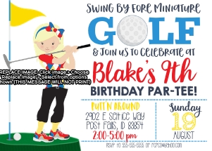 Golf Mini Girls design preview