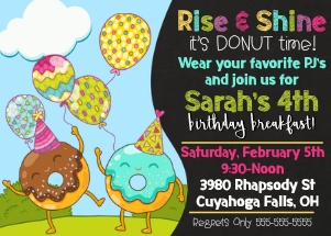 Donuts Rise & Shine design preview