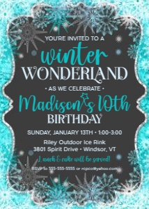 Frozen Winter Wonderland Aqua: Frozen Winter Wonderland