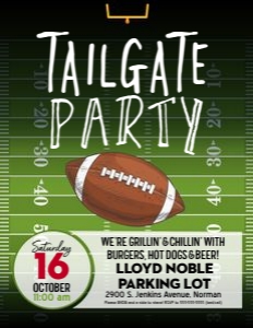 Tailgate Flyer: Tailgate Field