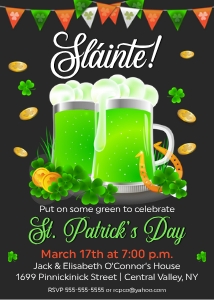 St Patrick Green Beer design preview