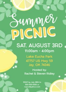 Summer Picnic design preview