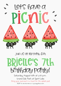 Ant Picnic Red: Ant Picnic Watermelon