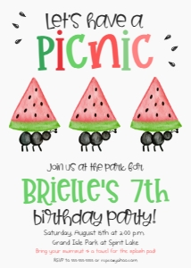 Ant Picnic Pink: Ant Picnic Watermelon