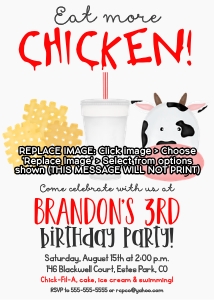 Eat More Chicken design preview