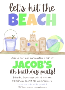 Beach Sandcastles design preview