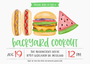 Backyard Cookout Trio design preview