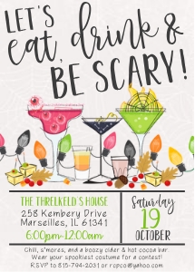 Halloween Eat Drink Be Scary design preview