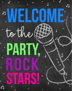 Karaoke Chalkboard 11x14: Karaoke Chalkboard