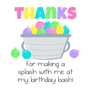 Water Balloons Tags White Pastel: Water Balloons