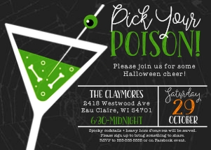 Halloween Pick Your Poison Martini: Halloween Pick Your Poison Martini