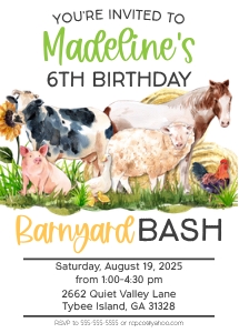 Barnyard Watercolor design preview
