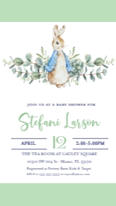Peter Rabbit Baby Phone: Peter Rabbit Baby Shower