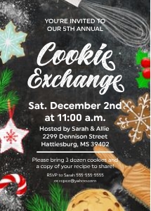 Christmas Cookie Exchange design preview