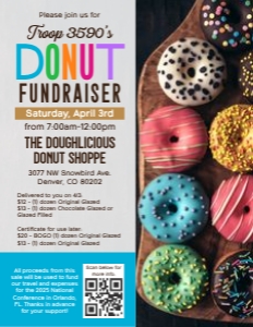 Fundraiser Donuts QR Flyer: Fundraiser Donuts QR