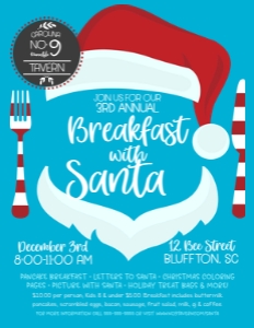 Christmas Santa Breakfast Silhouette design preview