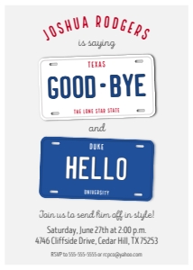 Grad License Plate design preview